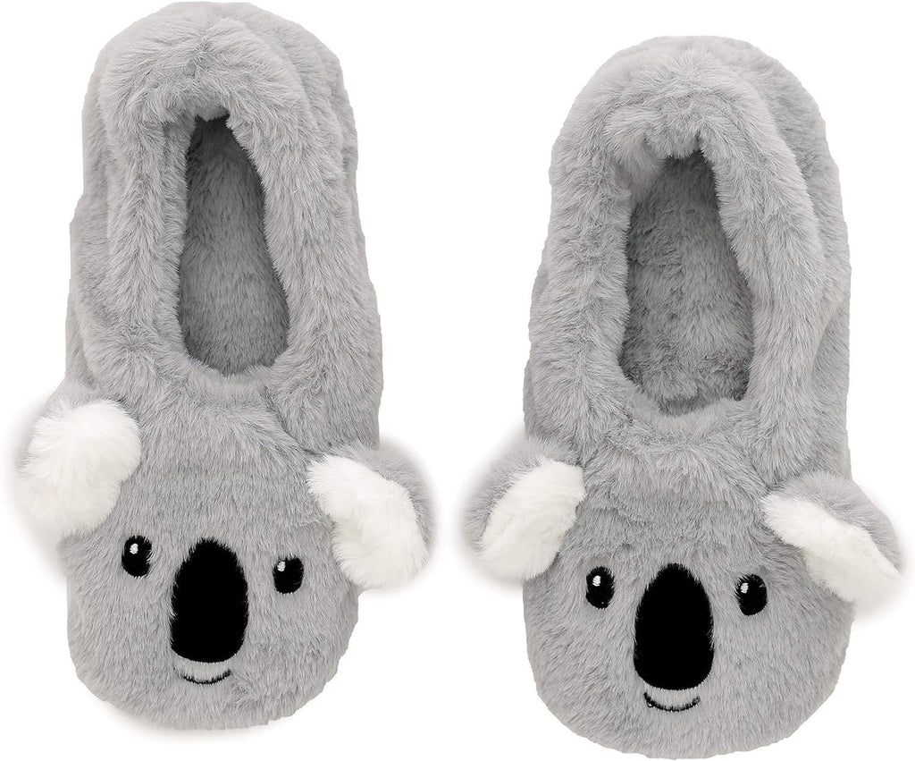 Puckator Koala Heated Slippers Cotton/Lavender Seed/Polyester/Wheat, Multi-Colour, One Size Puckator