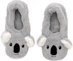 Puckator Koala Heated Slippers Cotton/Lavender Seed/Polyester/Wheat, Multi-Colour, One Size Puckator