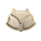 Fox Bamboo Feeding Set – Plate, Bowl, Spoon & Fork Gift Set