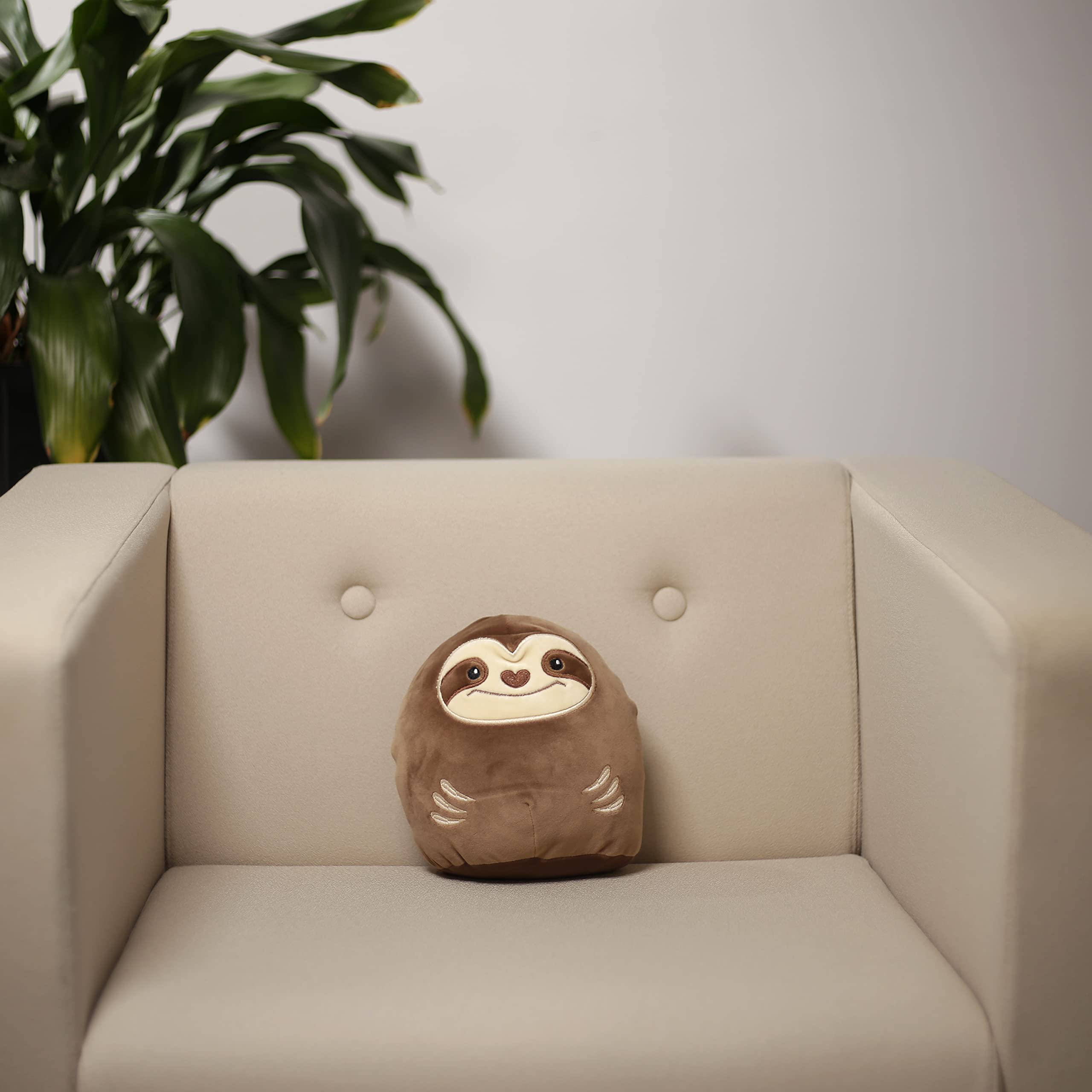 Puckator Adoramals Cuddlies Plush Sloth Cushion Puckator