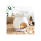 White Lotus Flower Oil Burner