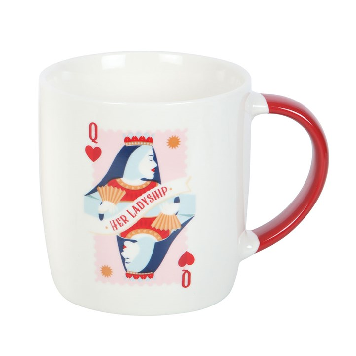 Her Ladyship Queen Playing Card Mug – 350ml