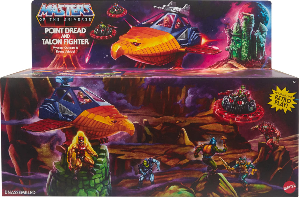 Mattel Masters of the Universe Origins Talon Fighter and Point Dread Outpost Toy Vehicle and Accessories Masters of the Universe