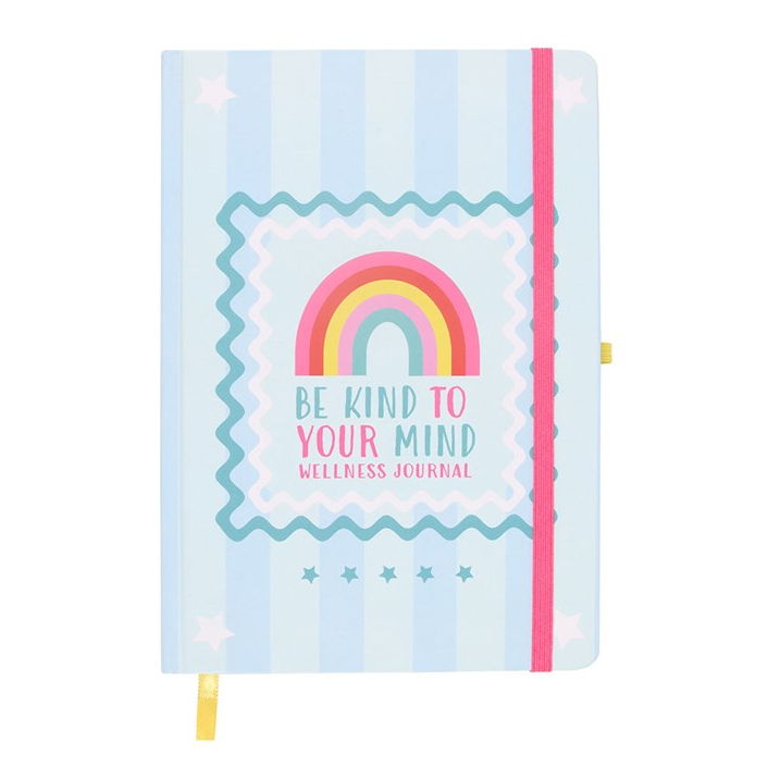 Be Kind to Your Mind Gift Set – Mug, Rainbow Keyring & Journal with Pen