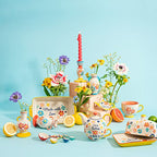 Sass & Belle Folk Floral Candlestick Holder Sass & Belle