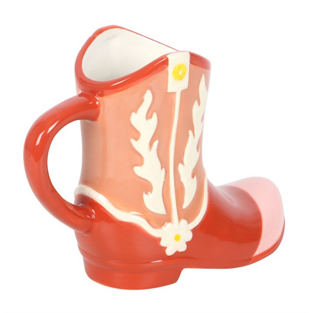 Pink Cowboy Boot Shaped Mug Something Different