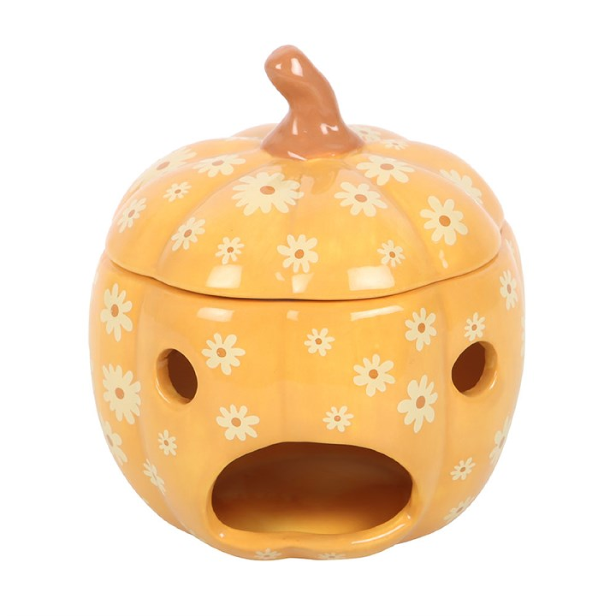 Groovy Floral Pumpkin Oil Burner Something Different