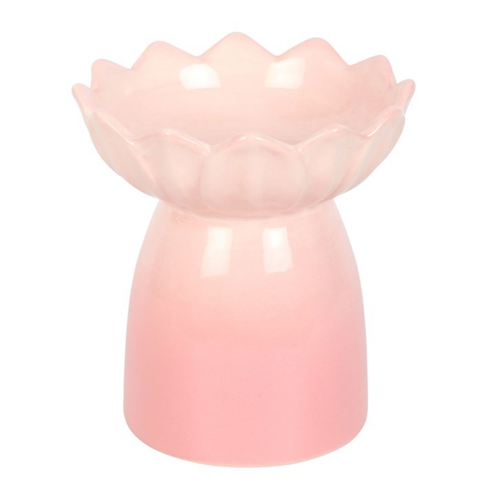 Pink Water Lily Oil Burner and Wax Warmer Something Different