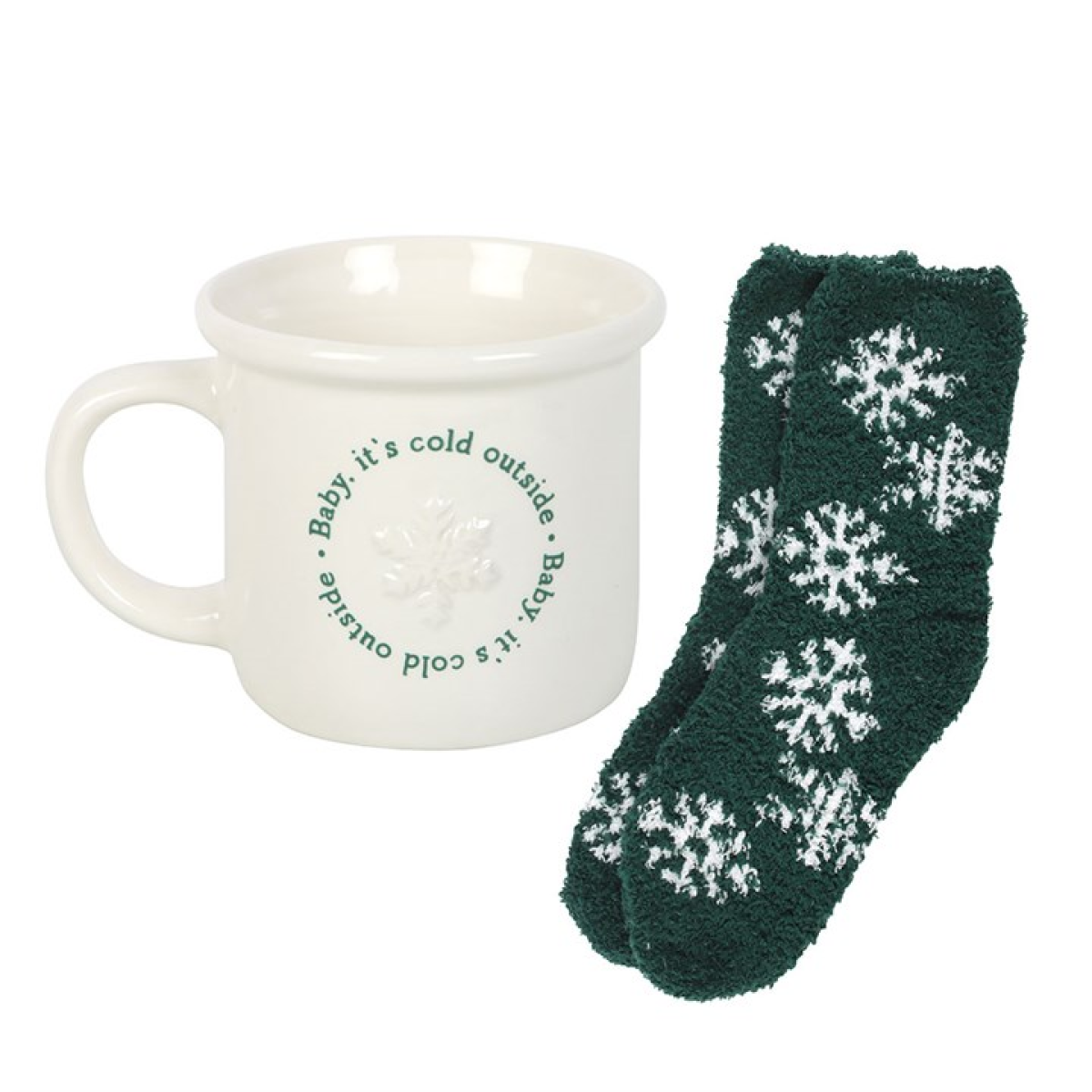 Baby It's Cold Outside Mug and Socks Set Something Different