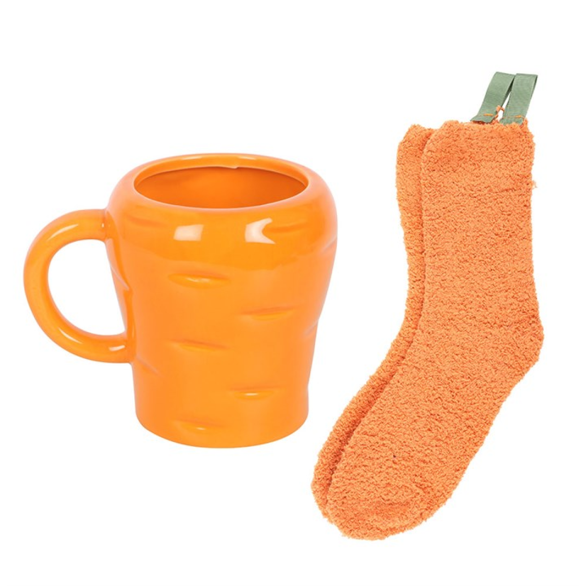 Carrot Shaped Mug and Socks Set Something Different