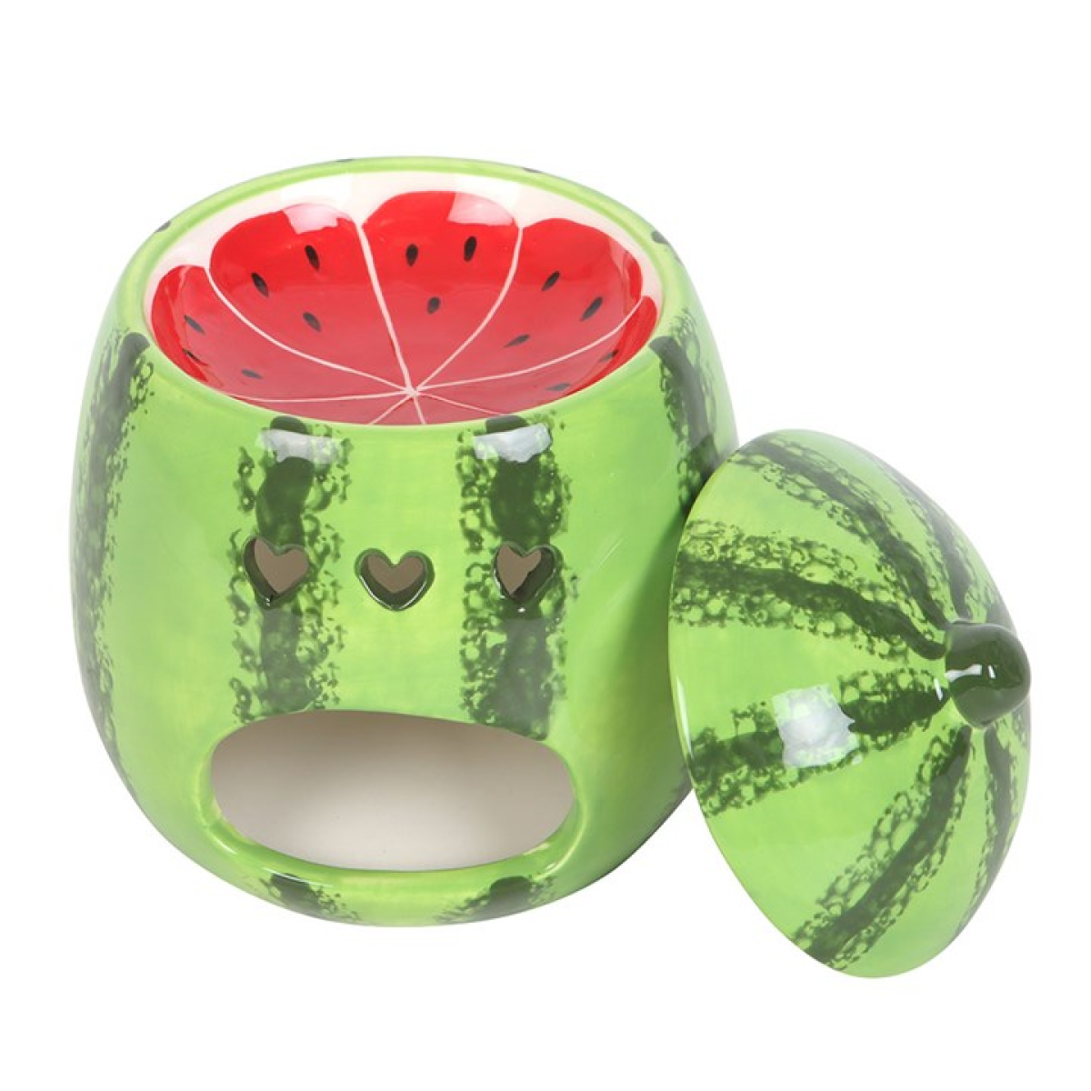 Watermelon Shaped Ceramic Oil Burner and Wax Warmer