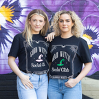 Pink Good Witch Social Club Unisex T-shirt Size L Something Different
