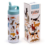Puckator Feline Fine Cats Flip Top Drinks Bottle 500ml Puckator
