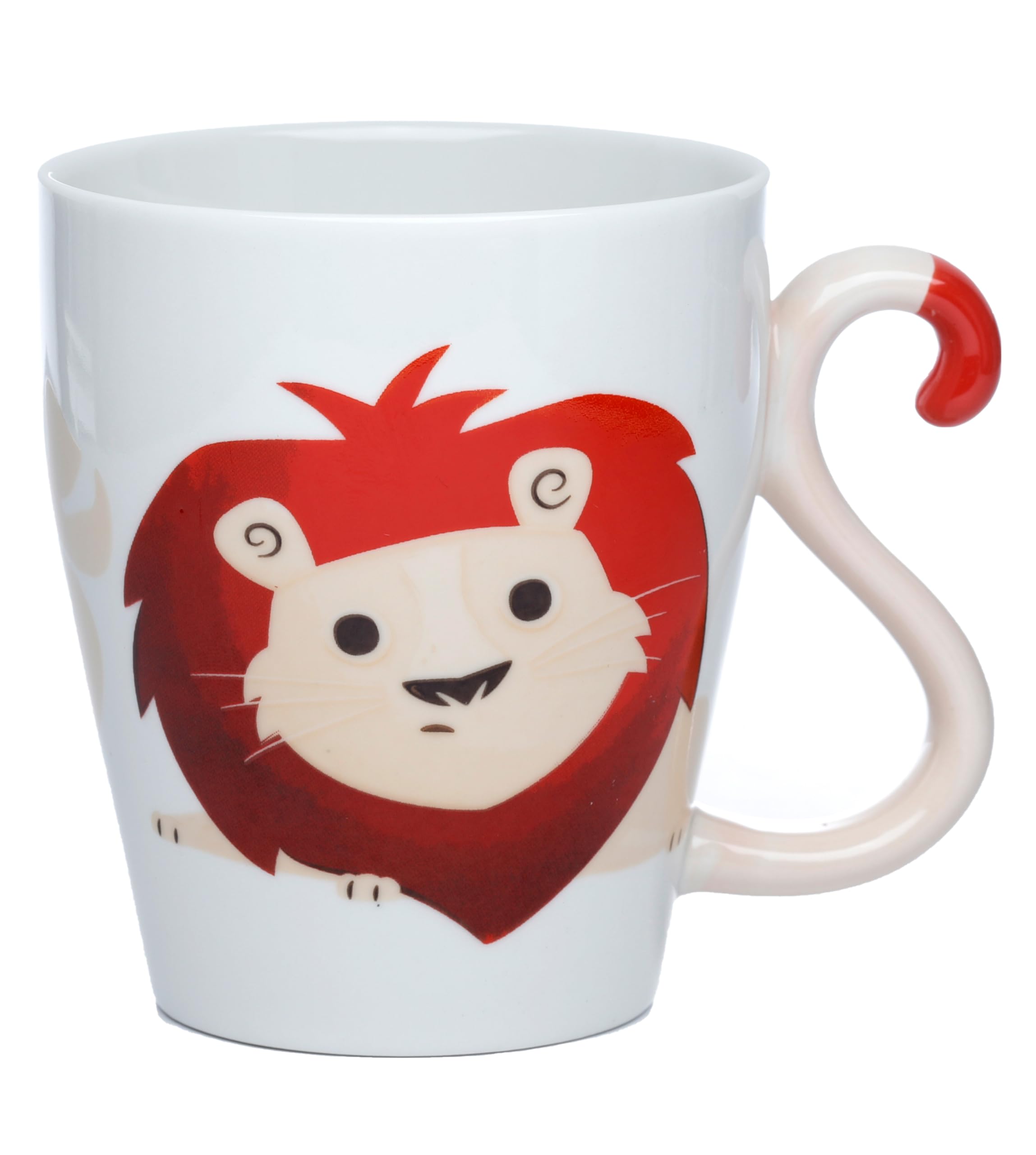 Puckator Lion Zooniverse Ceramic Tail Shaped Handle Mug Puckator