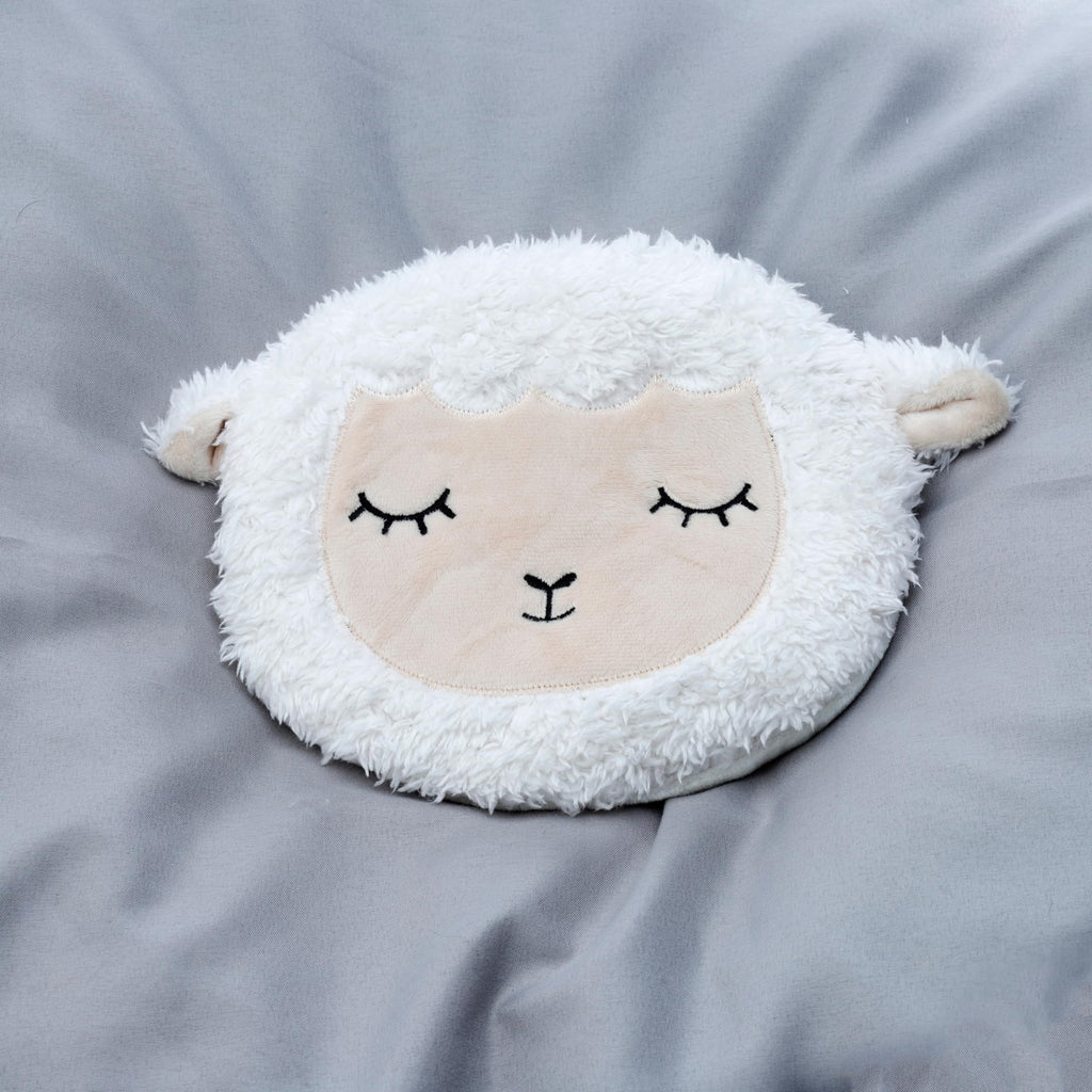 Puckator Adoramals Farm Sleepy Sheep Round Microwavable Plush Wheat & Lavender Heat Pack Puckator