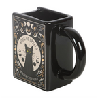 Black Cat Magick Book of Spells Book-Shaped Mug