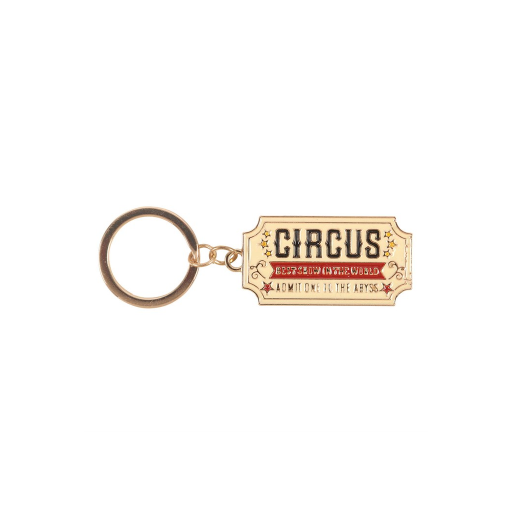 Admit One to the Abyss Circus Ticket Keyring