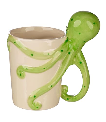 Puckator Lisa Parker Octopus Ceramic Shaped Handle Mug Puckator