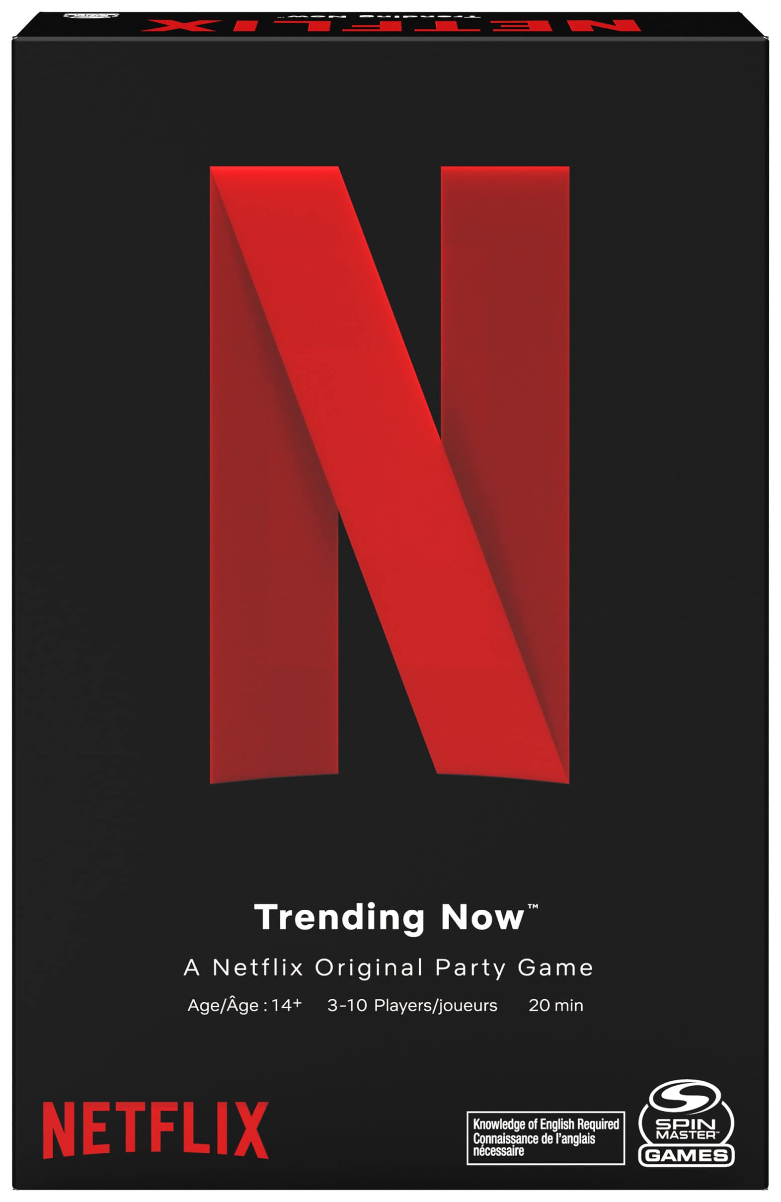 Spin Master Netflix Trending Now Card Game Board Game with Funny TV Show Cards Spin Master