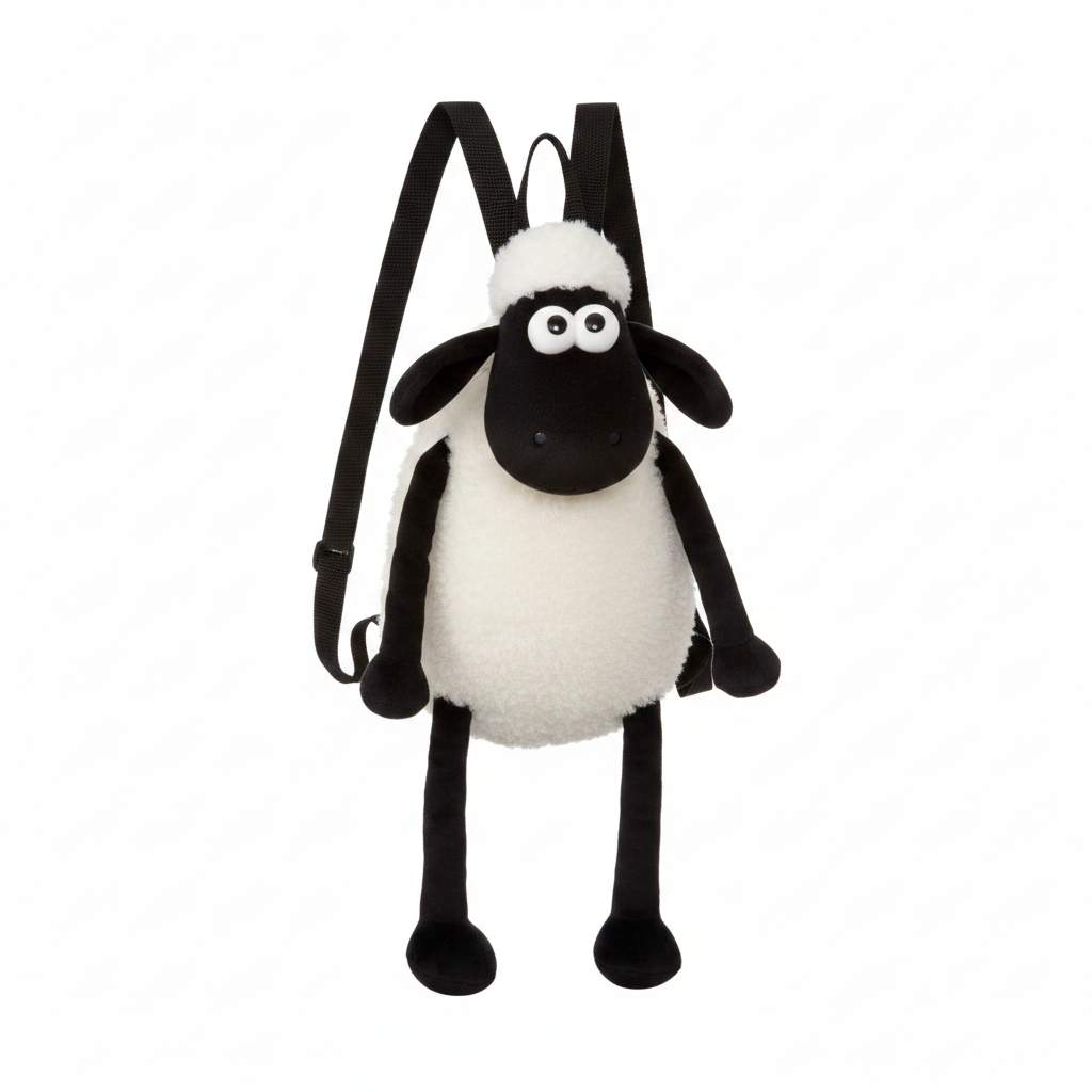 Aurora Shaun the Sheep Plush Backpack 12" Officially Licensed