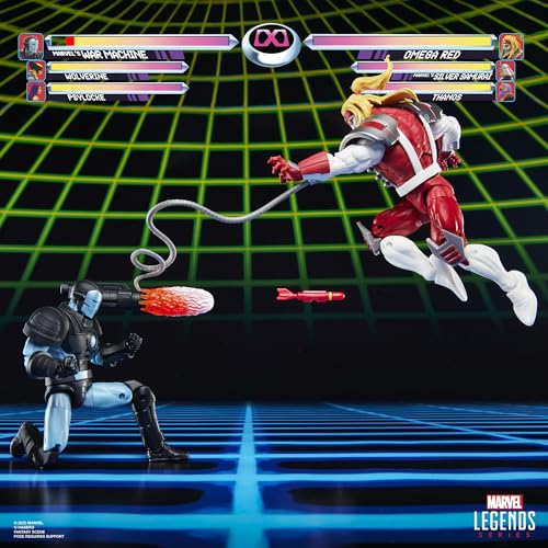 Hasbro Marvel Legends Series Gamerverse Marvel's War Machine vs Marvel's Omega Red Action Figure Collectibles