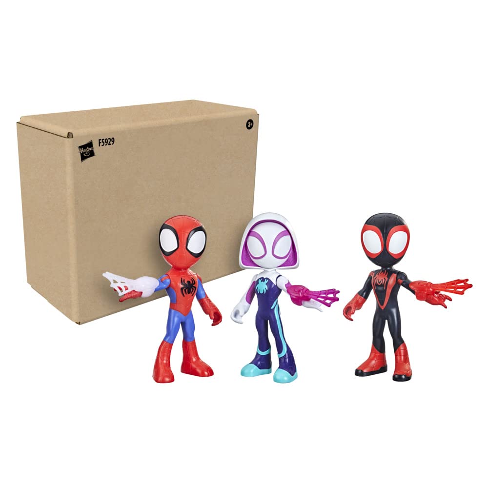 Spidey And His Amazing Friends Marvel Supersized Hero 22.5-cm Action Figures 3-Pack