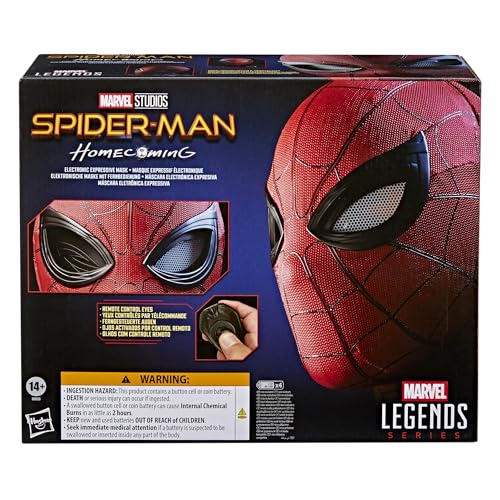 Marvel Legends Spider-Man Electronic Expressive Mask with Remote & Display Stand