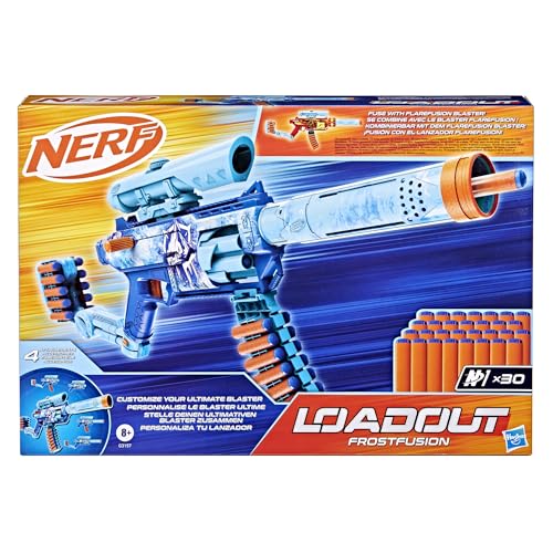 Hasbro Nerf Loadout FrostFusion Blaster and 30 N1 Darts