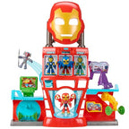 Marvel Iron Man and His Awesome Friends Iron Quarters Electronic Playset