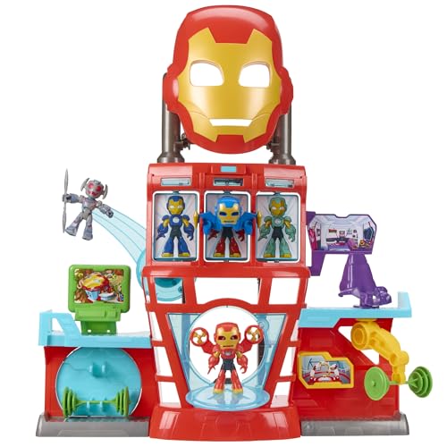 Marvel Iron Man and His Awesome Friends Iron Quarters Electronic Playset