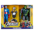 Marvel Avengers Venom Versus Titan Hero Captain America & Hulk Figure Set 30cm