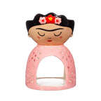 Sass & Belle Frida Kahlo Wax Melt & Oil Burner Tealight Ceramic Holder