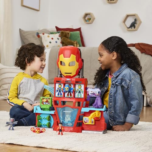 Marvel Iron Man and His Awesome Friends Iron Quarters Electronic Playset