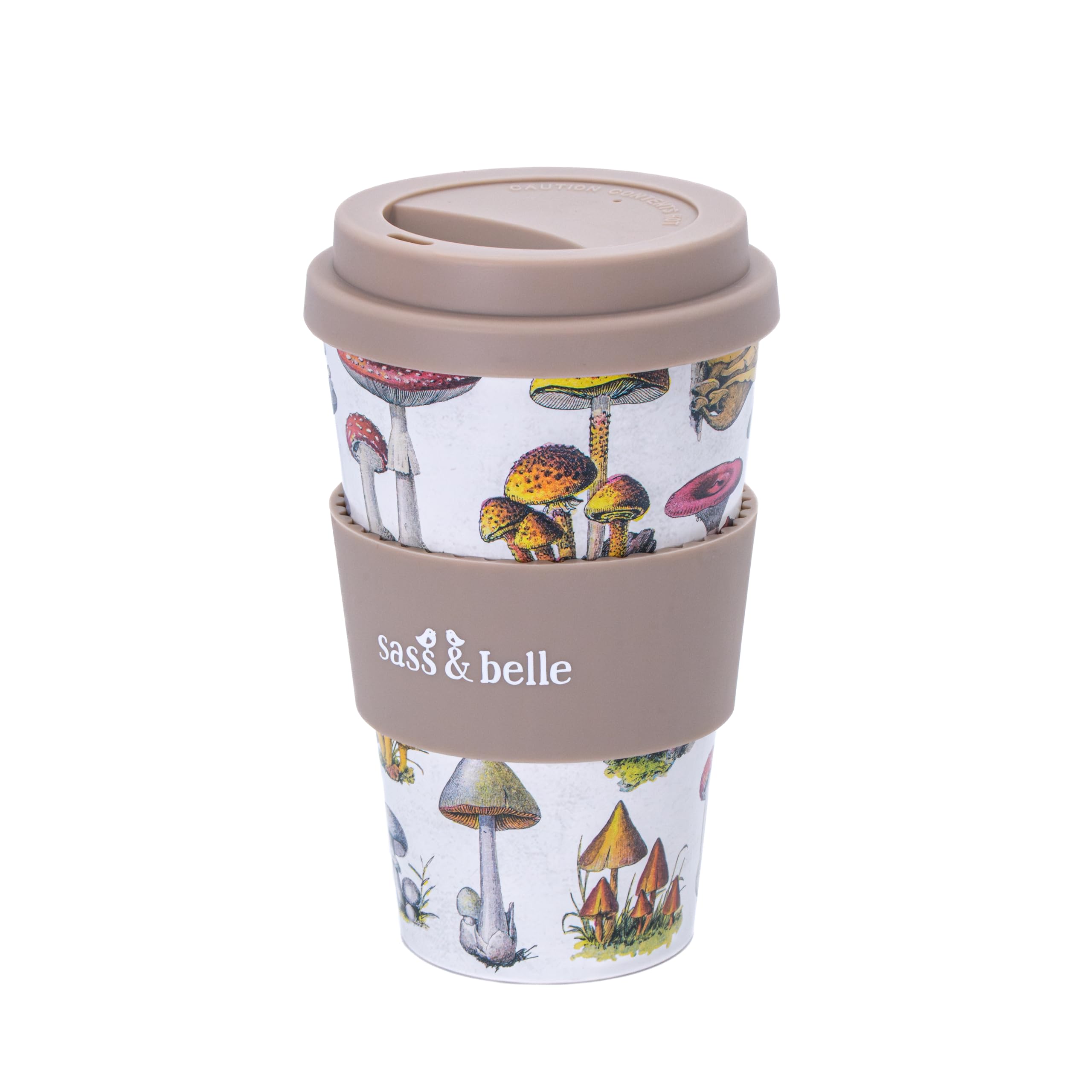 Sass & Belle Travel Coffee Cup Strawberry/Mushrom/Capybara Sass & Belle