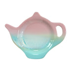 Sass & Belle Mojave Cat/Pastel Pink & Green Tea Bag Dish