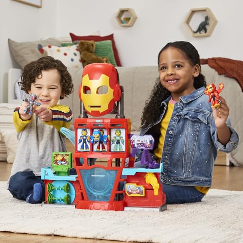 Marvel Iron Man and His Awesome Friends Iron Quarters Electronic Playset