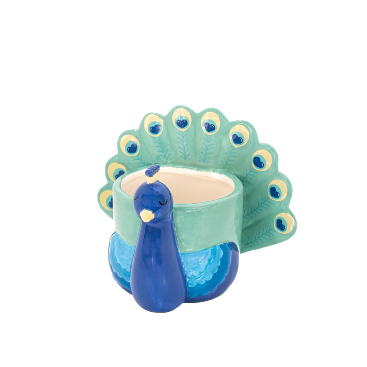 Sass & Belle Peacock Ceramic Indoor Planter