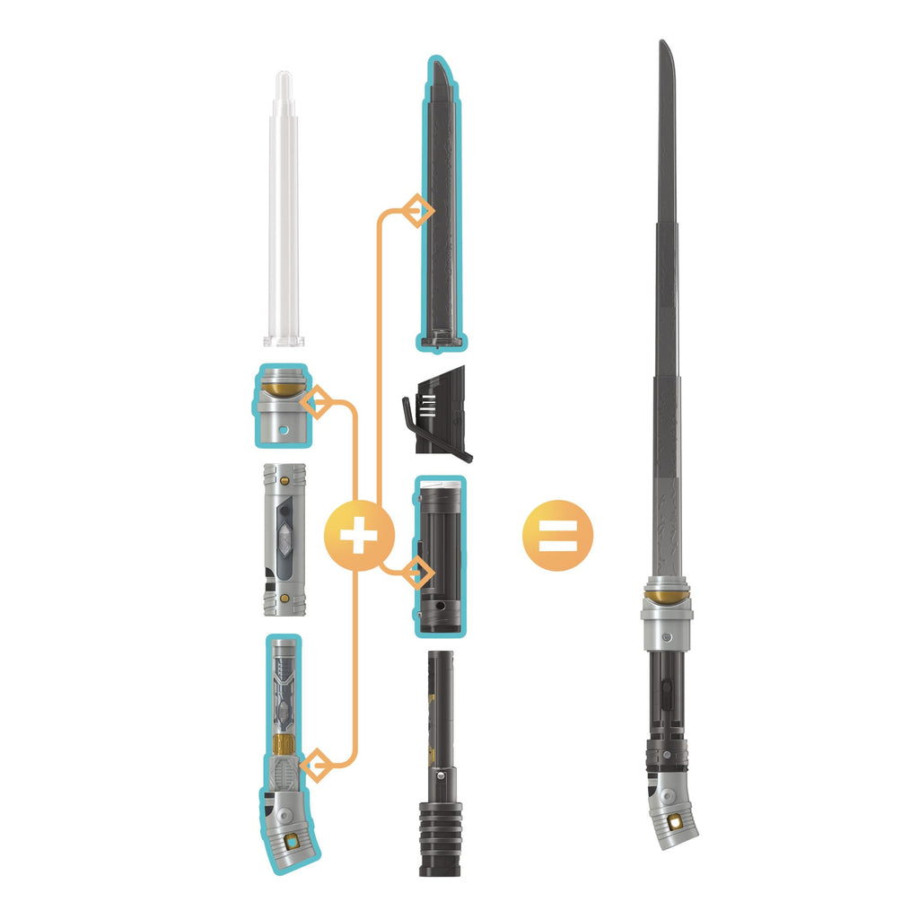 Hasbro Star Wars Lightsaber Forge Ahsoka Tano, White Customisable Electronic Lightsaber, Toys for Children Star Wars