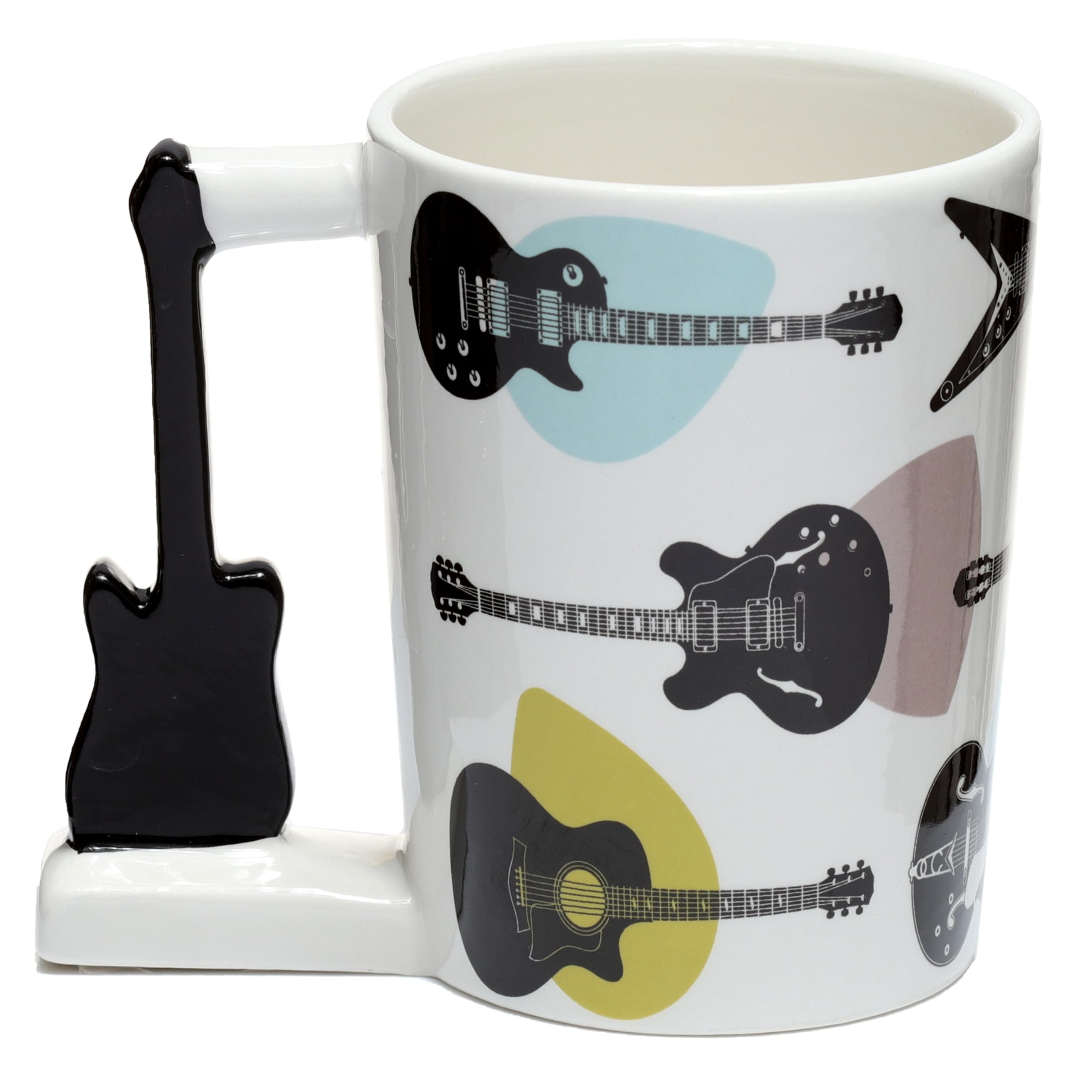 Puckator Headstock Guitar Ceramic Shaped Handle Mug Puckator