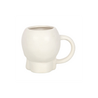 Matte White Skull Mug