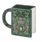 Green Witch Book Shaped Mug