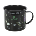 Poisonous Plants Black Enamel-Style Mug – 500ml