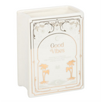 White Book Shaped Vase