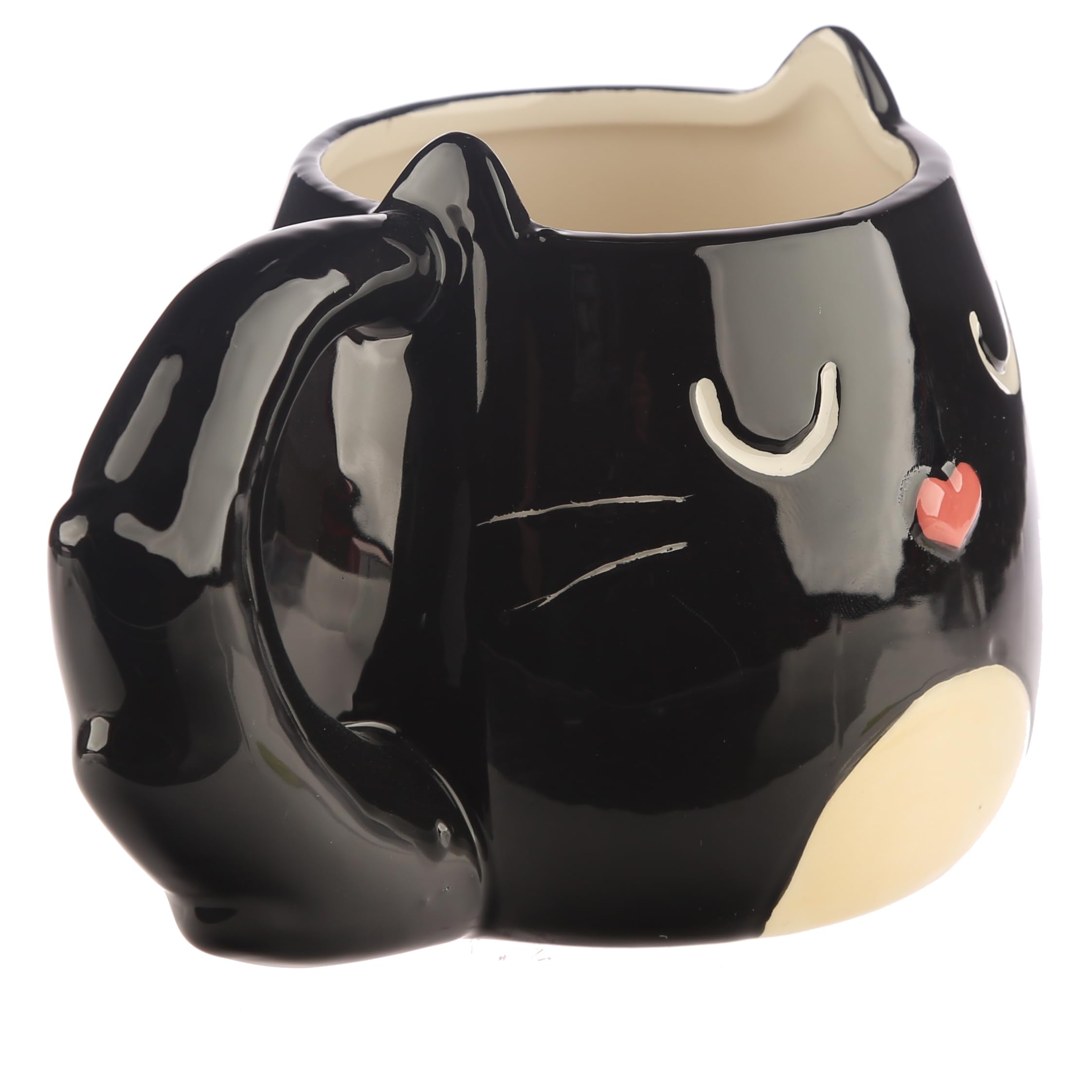 Puckator Feline Fine Black Cat Shaped Mug Puckator