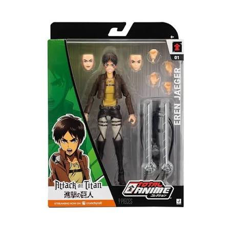 Jazwares Total Anime Attack on Titan- Eren Jaeger Action Figure Total Anime