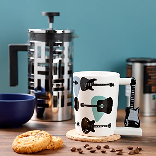 Puckator Headstock Guitar Ceramic Shaped Handle Mug Puckator