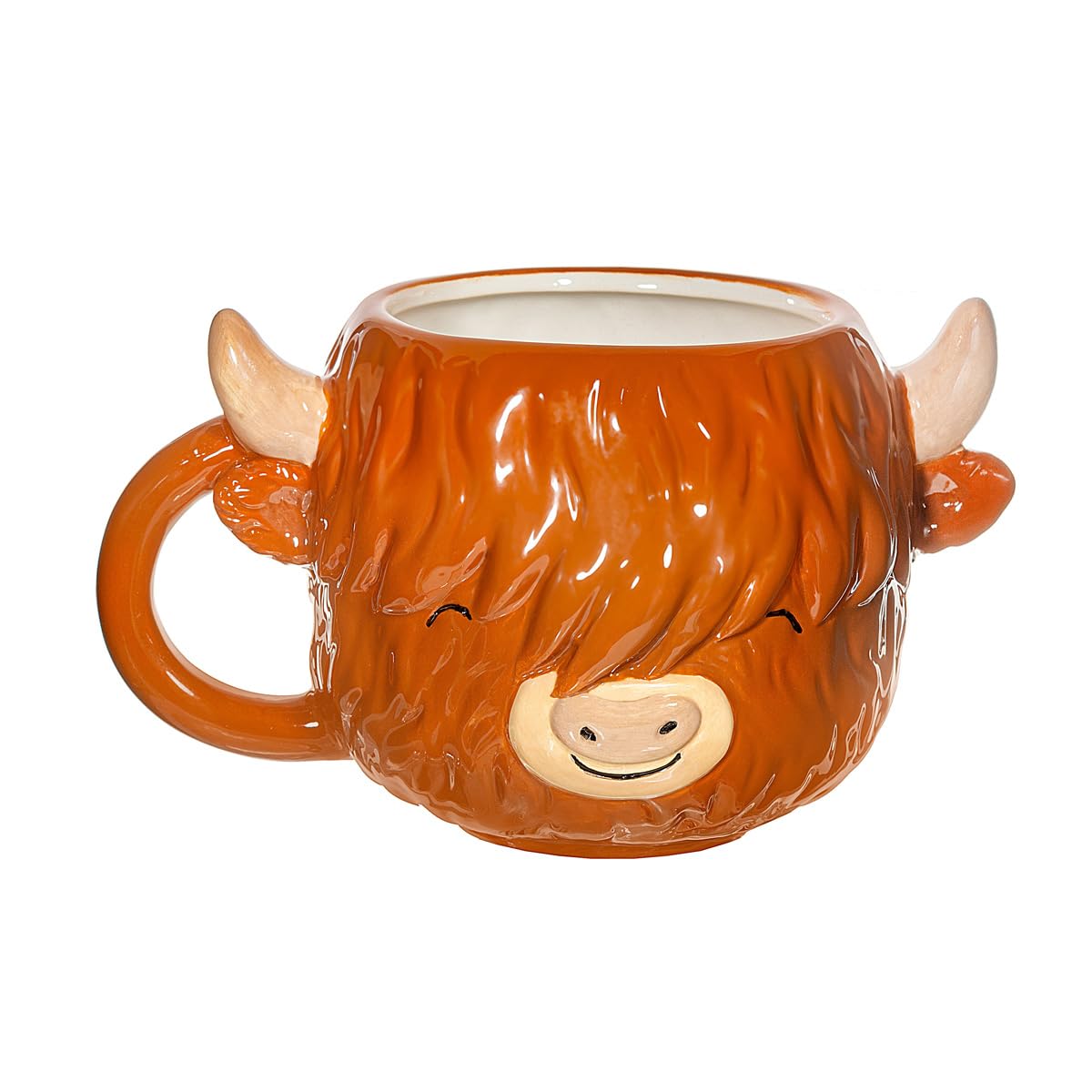 Sass & Belle Highland Cow Shaped Mug Sass & Belle