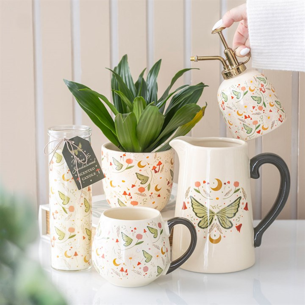 Fairy Folklore Print Ceramic Plant Mister