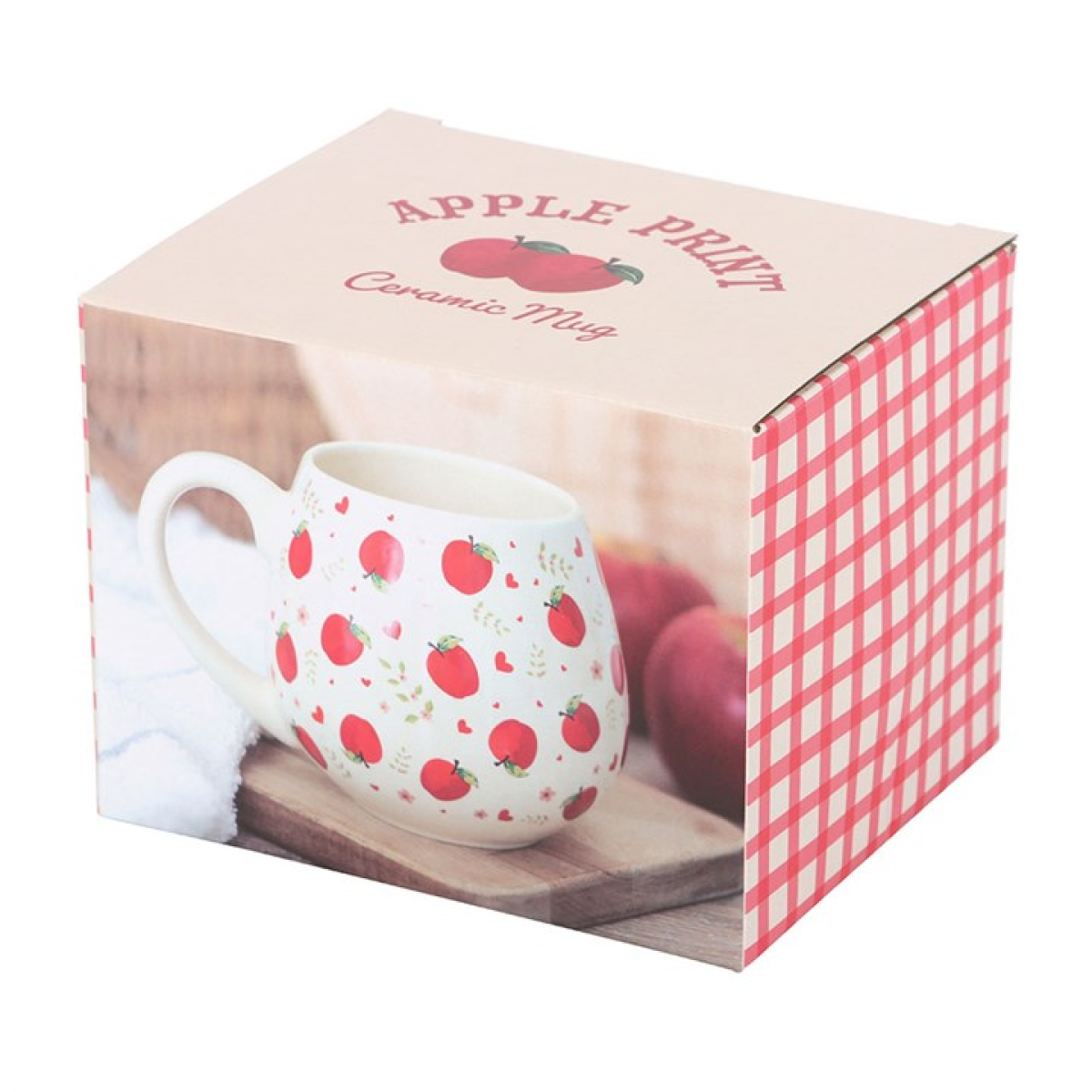 Apple Print Rounded Mug Something Different
