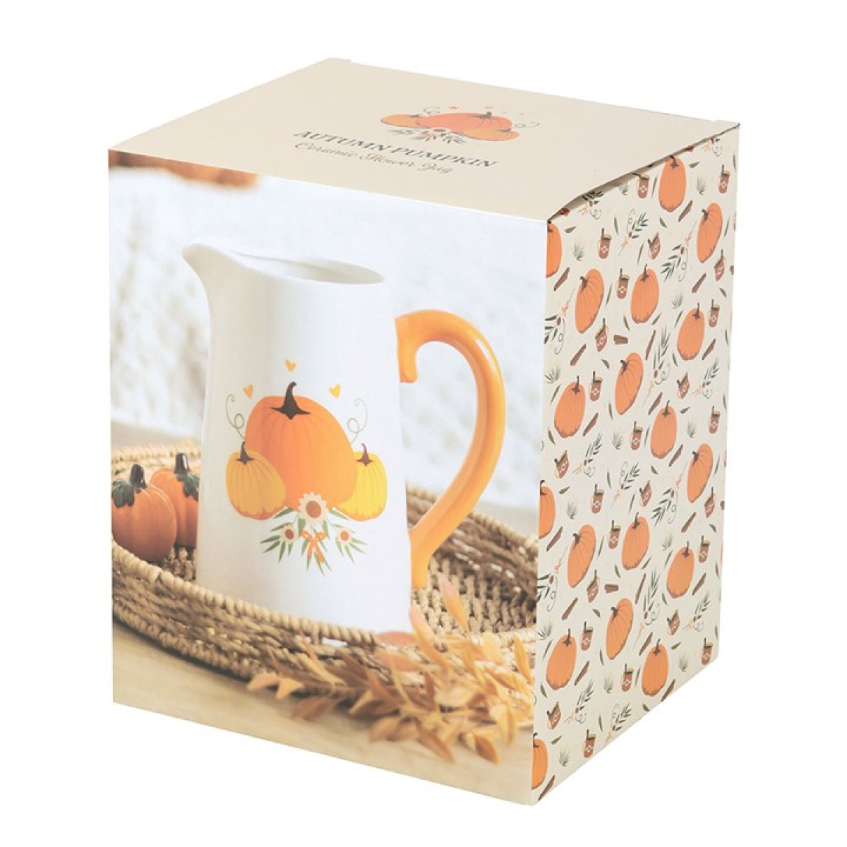 Autumn Pumpkin Ceramic Flower Jug Something Different